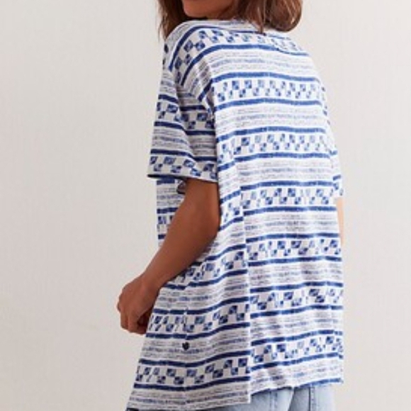 NWOT We The Free Nina Stripe Tee - Picture 2 of 4